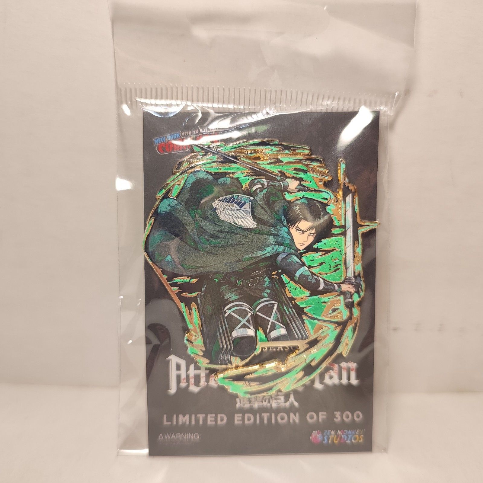 Attack On Titan Levi Ackerman Painterly Series Enamel Pin Limited Edition Badge